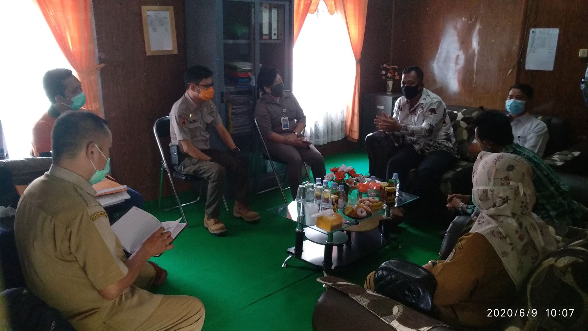 [09-06-2020] Rapat Koordinasi dengan Gugus Tugas Percepatan Penanganan COVID19 Kabupaten Katingan