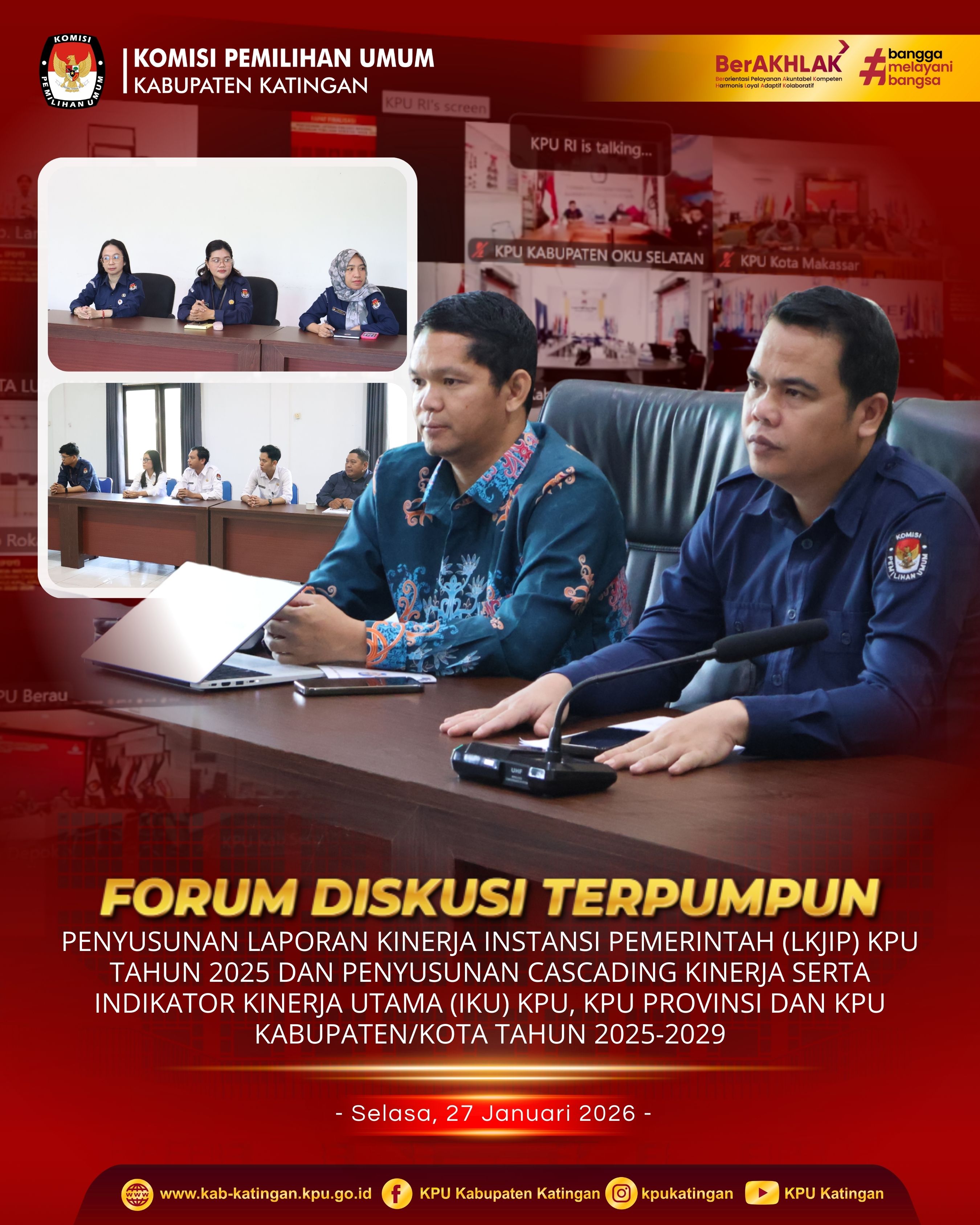 Forum Diskusi Terpumpun Penyusunan Laporan Kinerja Instansi Pemerintah (LKJIP) KPU Tahun 2025