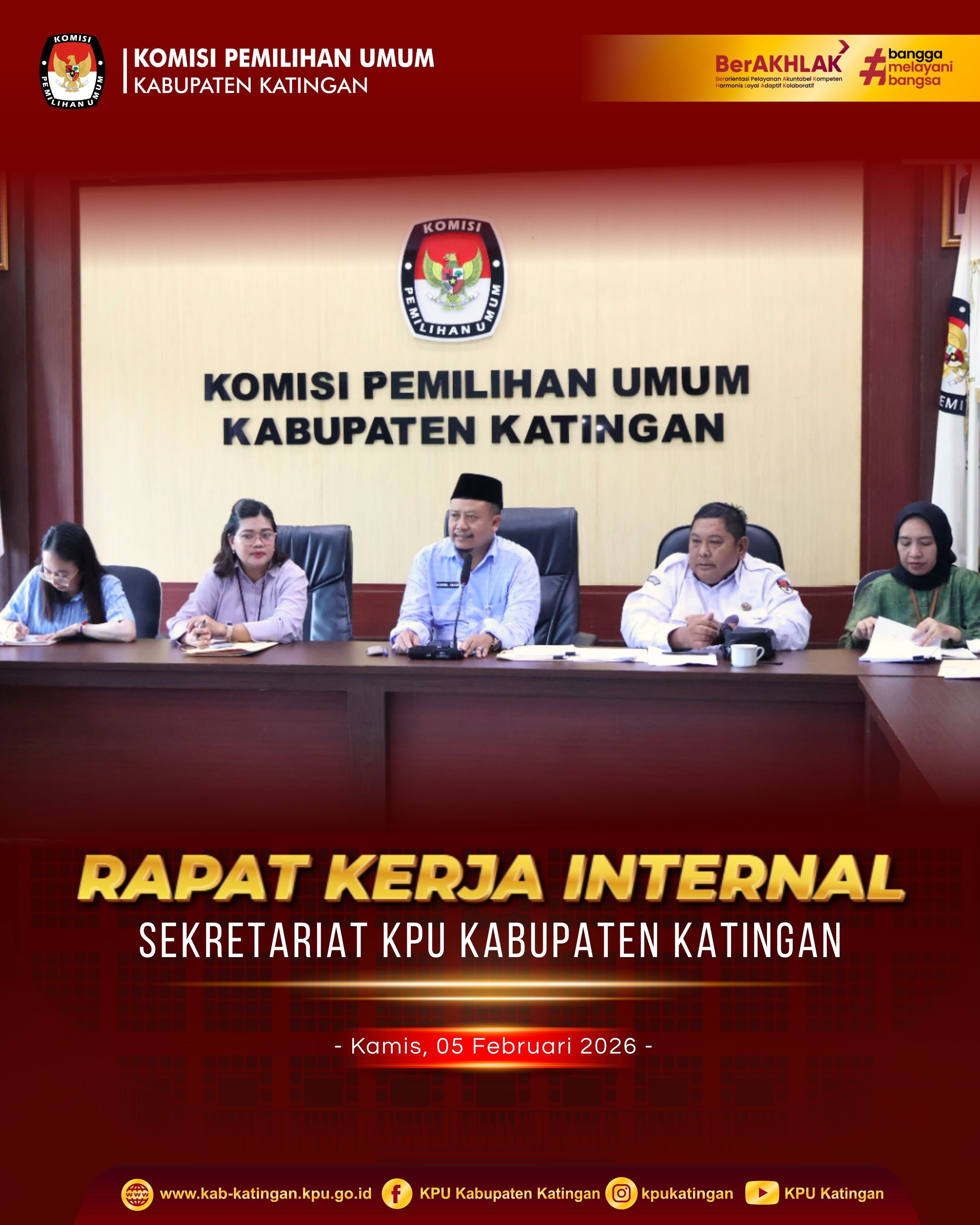 Rapat Internal Sekretariat. Kamis, 5 Februari 2026.