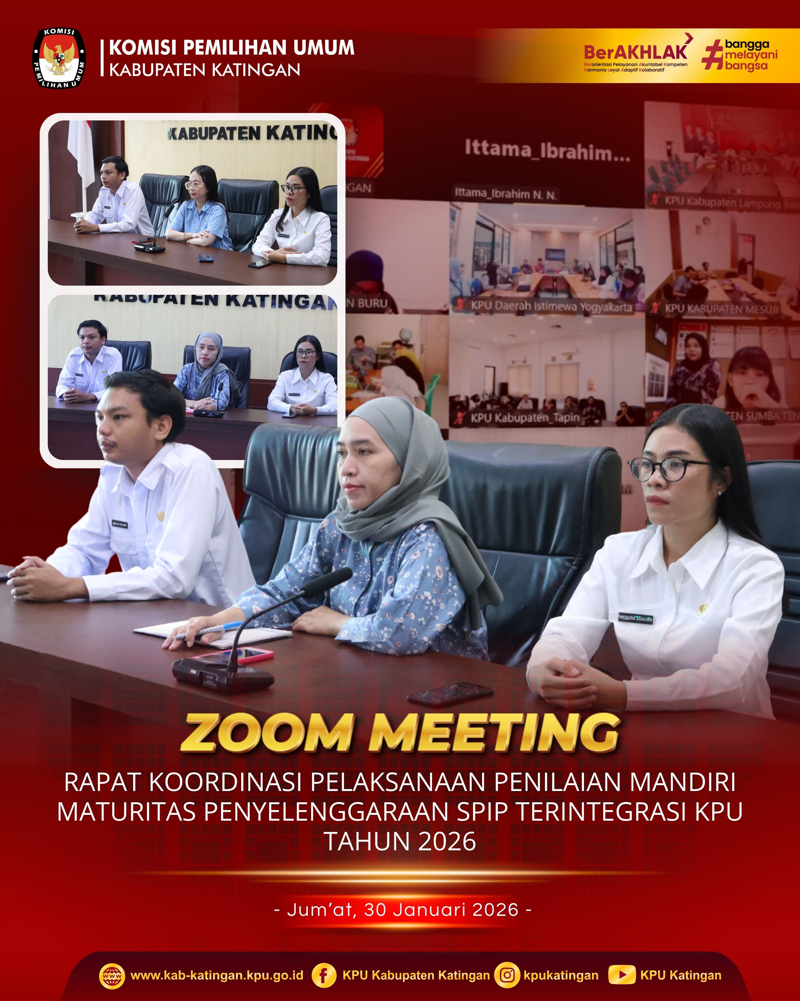 Rapat Koordinasi Pelaksanaan Penilaian Mandiri Maturitas Penyelenggaraan SPIP Terintegritas KPU