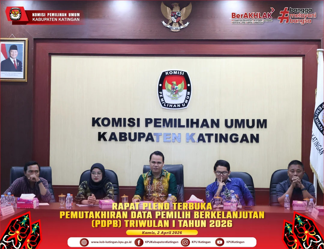 Rapat Pleno Terbuka Rekapitulasi PDPB Triwulan I Tahun 2026