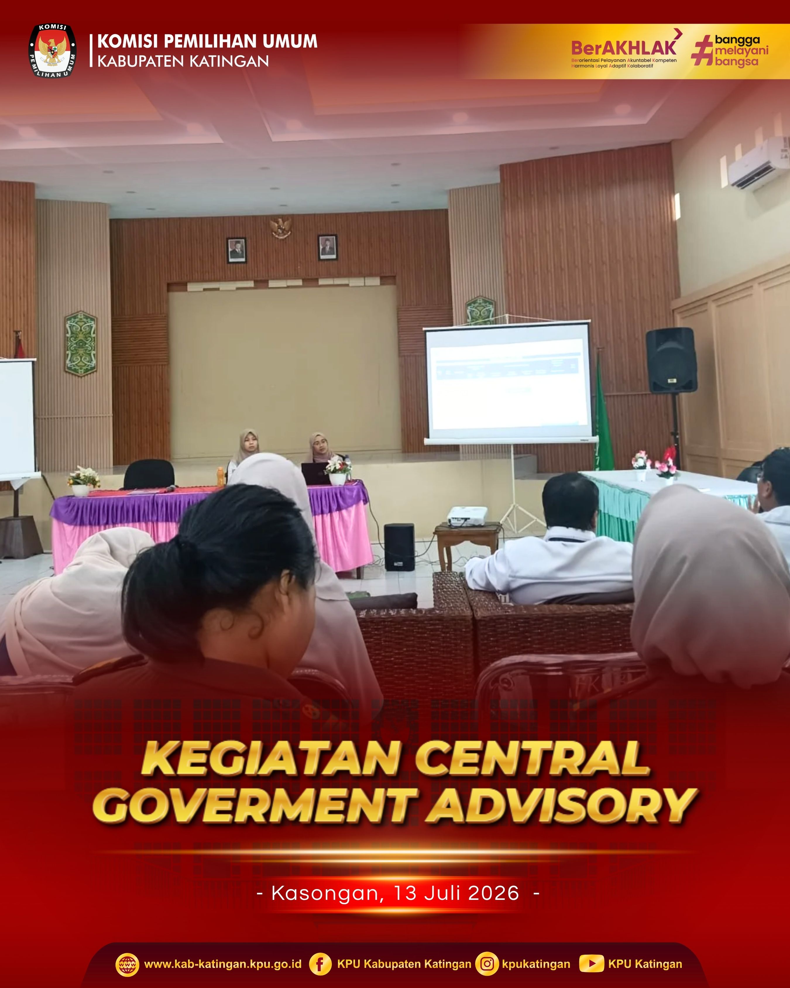 Kegiatan Central Goverment Advisory